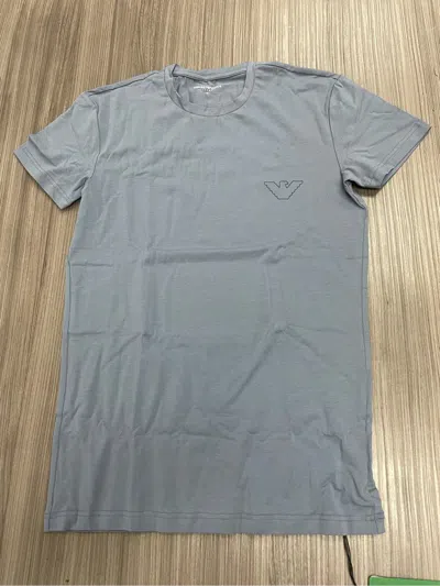 Emporio Armani Short Sleeve T-shirt In Gold