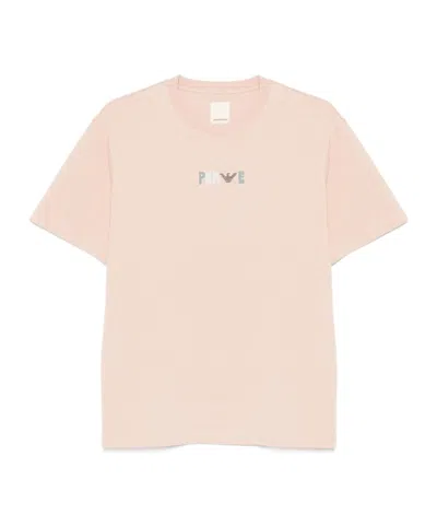 Emporio Armani Short Sleeve T-shirt In Nude