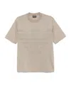 Emporio Armani Short Sleeve T-shirt In Sesame Beige
