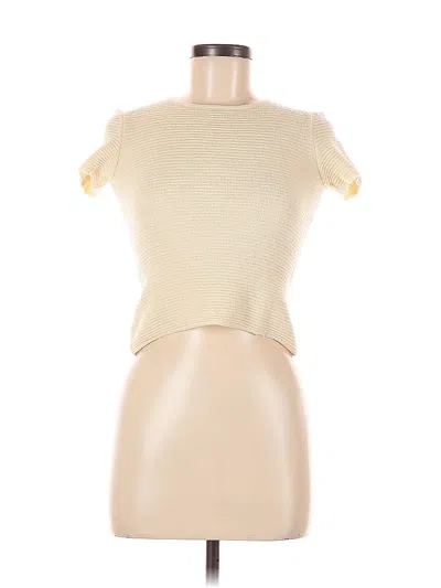 Pre-owned Emporio Armani Short Sleeve Turtleneck In White