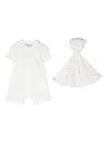 Emporio Armani Short-sleeved Cotton Romper In White