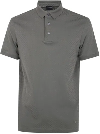 Emporio Armani Men's Polo Shirt | Size Large | Em001295af10762 In Grey