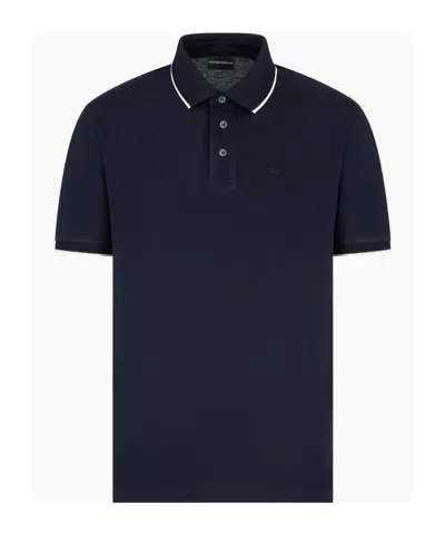 EMPORIO ARMANI EMPORIO ARMANI LOGO EMBROIDERED POLO SHIRT