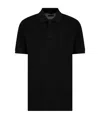 Emporio Armani Cotton Polo Shirt In Black