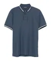 Emporio Armani Short-sleeved Polo Shirt In Blue