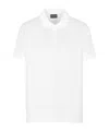 Emporio Armani Short-sleeved Polo Shirt In White