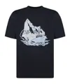 Emporio Armani Short-sleeved Printed T-shirt In Black