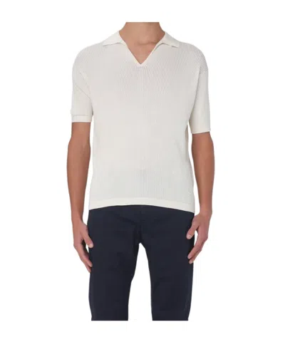 Emporio Armani Short-sleeved Sweater In White