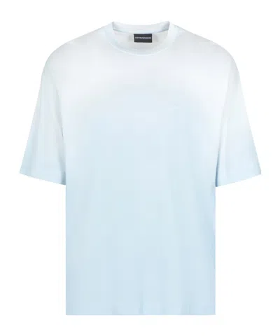 Emporio Armani Short-sleeved T-shirt In Blue