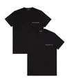 Emporio Armani Short-sleeved T-shirt 2-pack In Black