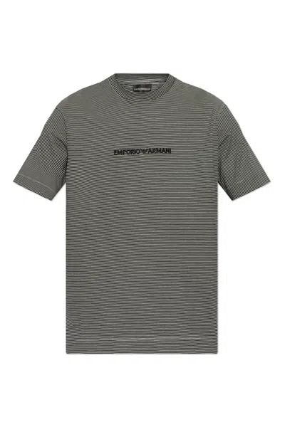 Emporio Armani Short-sleeved T-shirt In Black