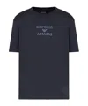 Emporio Armani Logo Cotton T-shirt In Black