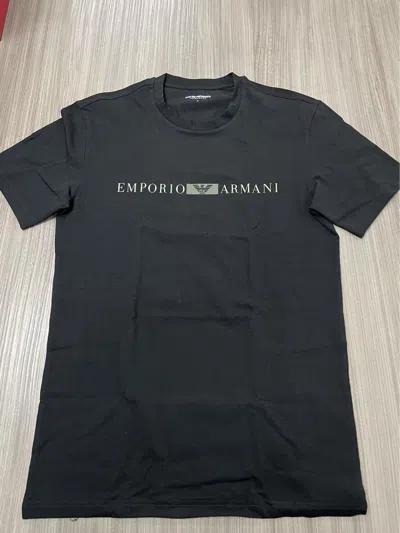 Emporio Armani Short-sleeved T-shirt In Black