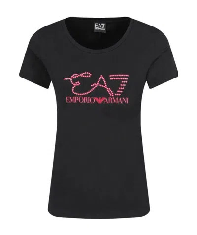 Emporio Armani Short-sleeved T-shirt In Black