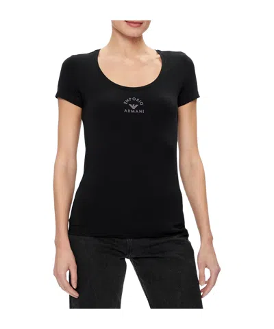 Emporio Armani Short-sleeved T-shirt In Black