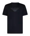Emporio Armani Crew Neck Logo T-shirt In Black