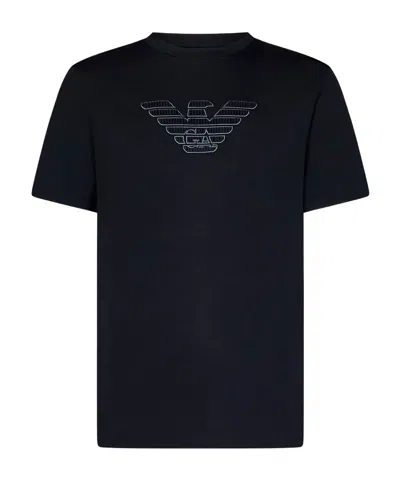EMPORIO ARMANI EMPORIO ARMANI LOGO-PATCH CREWNECK T-SHIRT