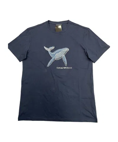 Emporio Armani Short-sleeved T-shirt In Blue