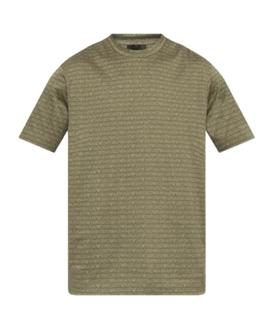 Emporio Armani Short-sleeved T-shirt In Gray