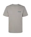 Emporio Armani Logo Printed Crewneck T-shirt In Gray