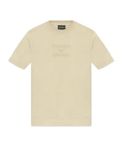 Emporio Armani Short-sleeved T-shirt In Nude