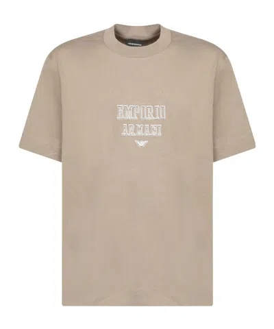 Emporio Armani Short-sleeved T-shirt In Nude