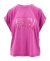 Emporio Armani Crew Neck Short Sleeves Straight Hem In Pink