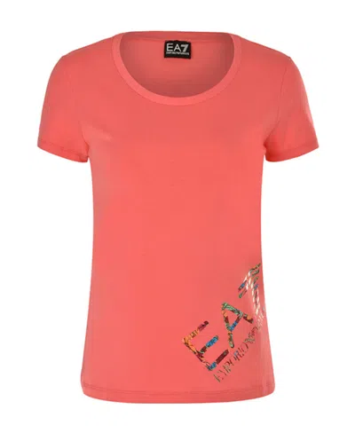 Emporio Armani Short-sleeved T-shirt In Red
