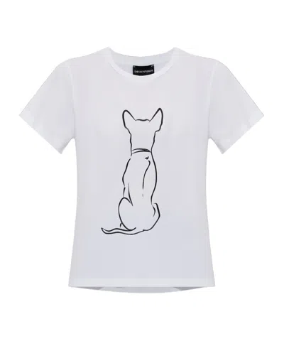 Emporio Armani Short-sleeved T-shirt In White