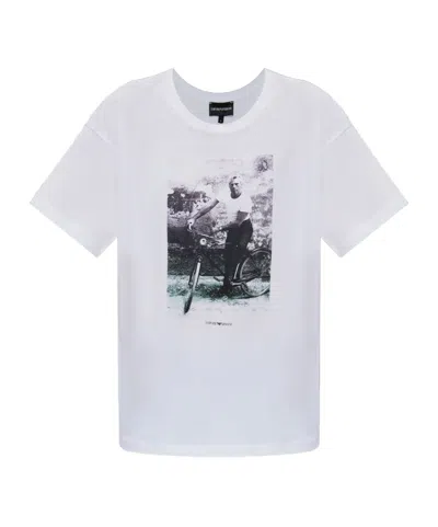 Emporio Armani Short-sleeved T-shirt In White