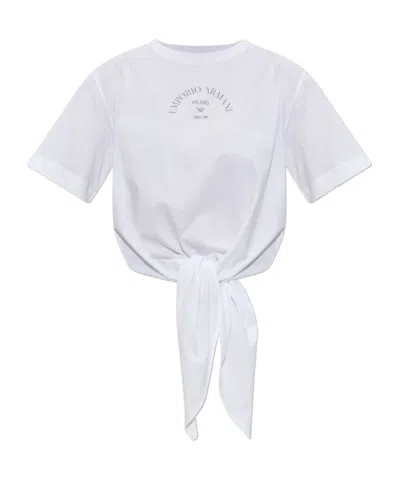 Emporio Armani Short-sleeved T-shirt In White