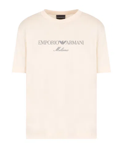 Emporio Armani Short-sleeved T-shirt In White