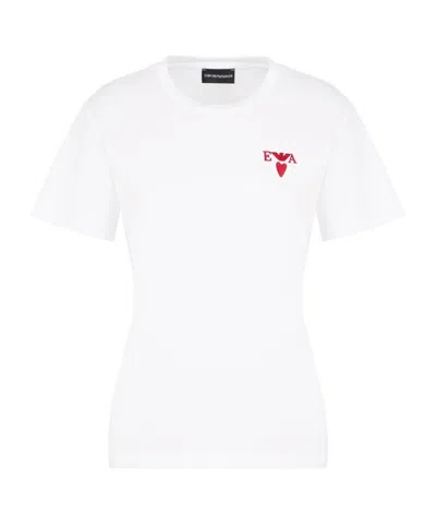Emporio Armani Short-sleeved T-shirt In White