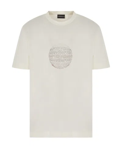 Emporio Armani Short-sleeved T-shirt In White