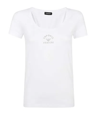 Emporio Armani Short-sleeved T-shirt In White