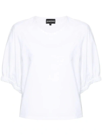 Emporio Armani Short Sleeves Shirt In White