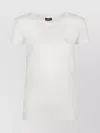 Emporio Armani Crew Neck Plain Design Short Sleeves Top