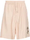 Emporio Armani Embroidered-motif Bermuda Shorts