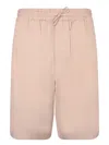 Emporio Armani Pink Modal Blend Bermuda Shorts