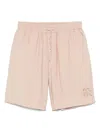 Emporio Armani Soft-touch Modal Bermuda Shorts With Peace-inspired Print