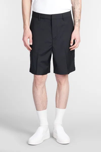 Emporio Armani Shorts In Black Wool