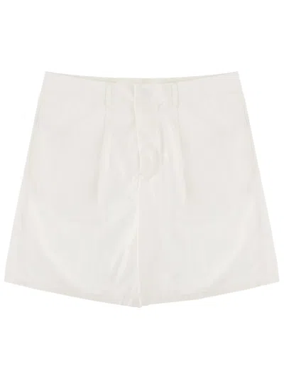 Emporio Armani Shorts In Cotone In White