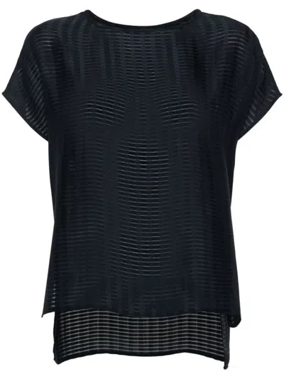 Emporio Armani Shortsleeves Blouse In Blue