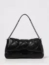 Emporio Armani Quilted Foldover Chain-link In Black