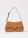 Emporio Armani Leather Shoulder Bag With Interweaving