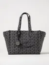 Emporio Armani Canvas Jacquard Denim Tote Bag In Denim