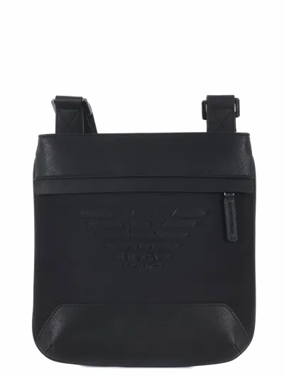 Emporio Armani Shoulder Bag From The Sustainable Collection In Black