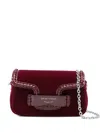 Emporio Armani Red Logo Small Shoulder Bag In Red