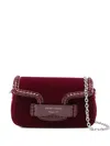 Emporio Armani Red Logo Small Shoulder Bag In Red
