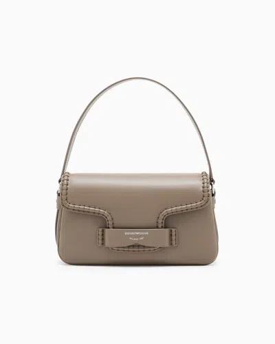 Emporio Armani Shoulder Bag With Buckle In Sand